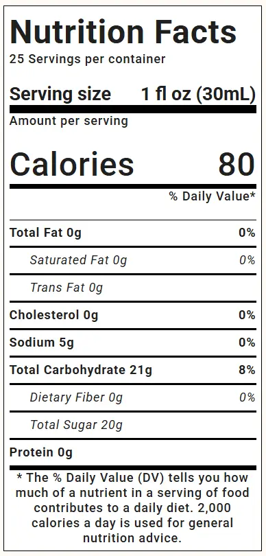 Monin Espresso Nutrition Facts.webp