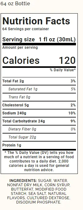 Monin Sea Salt Car Sauce Label.webp