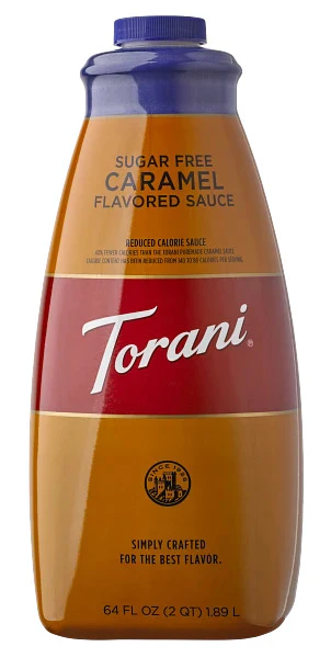 Torani Sauce  - Sugar Free Caramel  64 oz. bottle