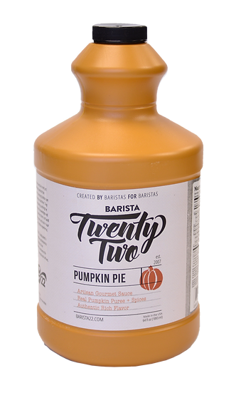 Barista 22 Sauce - Pumpkin Pie 64 oz. bottle