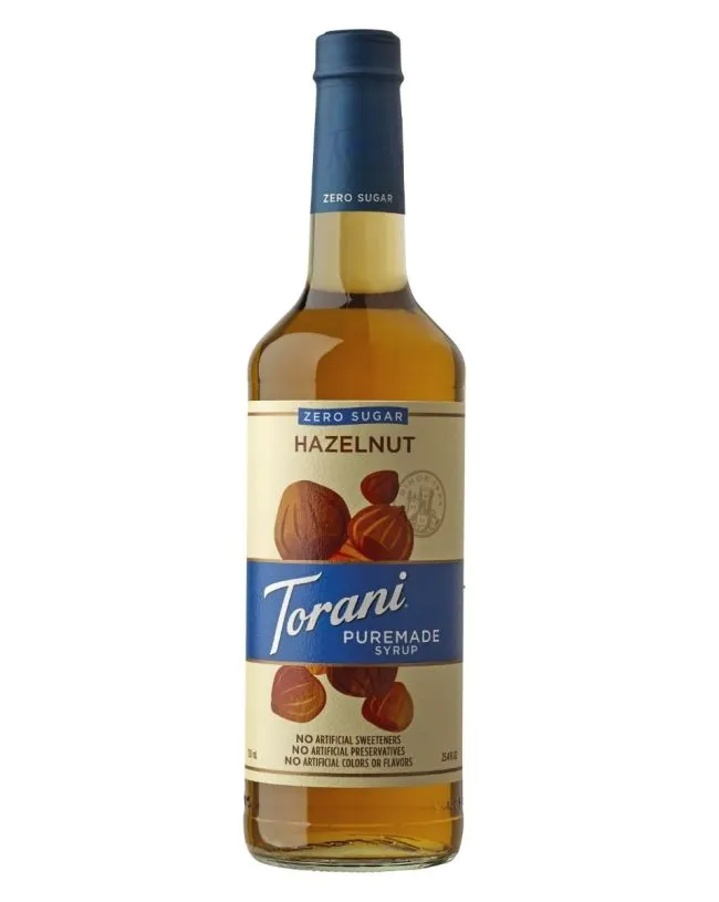 Torani Puremade ZERO Hazelnut Syrup