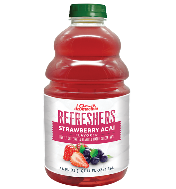 Dr Smoothie Refresher - Strawberry Acai 46 oz. bottle