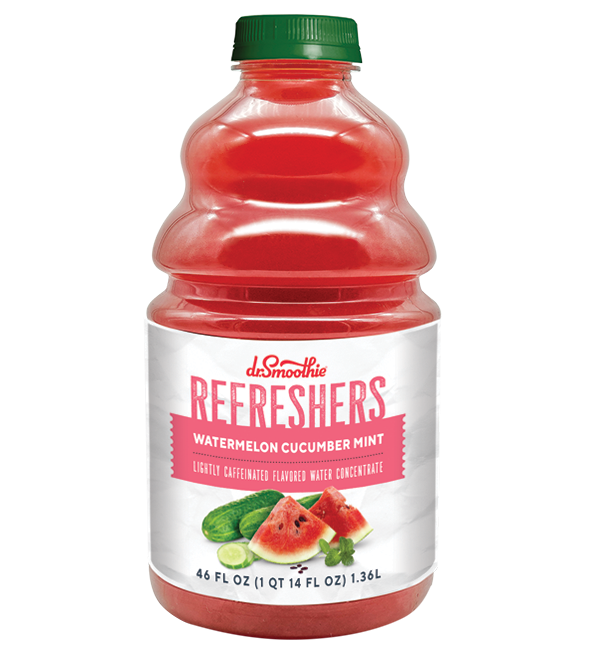 Dr Smoothie Refresher - Watermelon Cucumber Mint 46 oz. bottle
