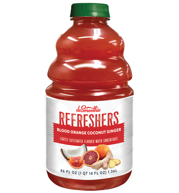 Dr Smoothie Refresher - Blood Orange Coconut Ginger 46 oz. bottle