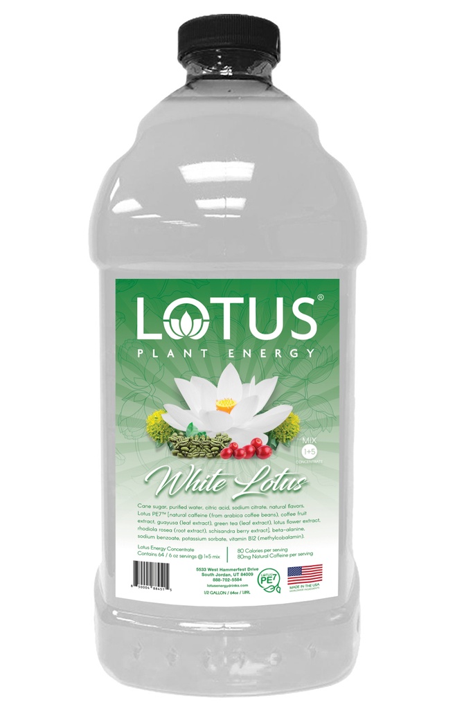 Lotus Plant Energy - White 64 oz.