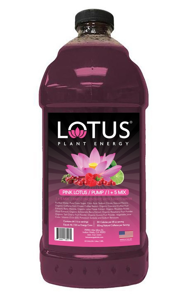 Lotus Plant Energy - Pink 64 oz.