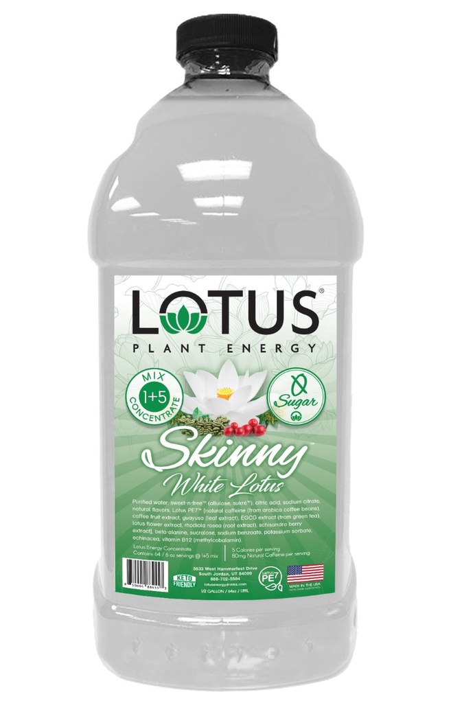 Lotus Plant Energy - Zero Sugar White (formerly Skinny White) 64 oz.