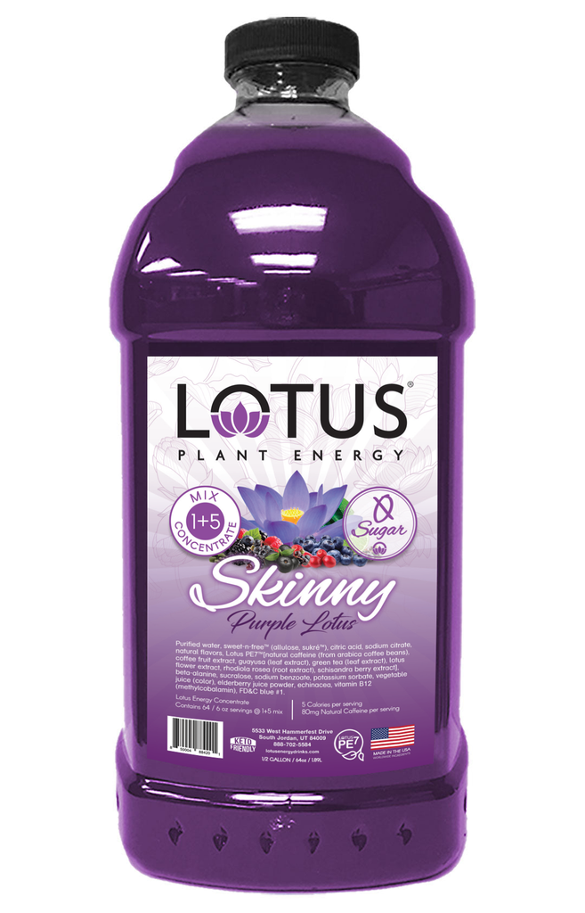 Lotus Plant Energy - Skinny Purple 64 oz.