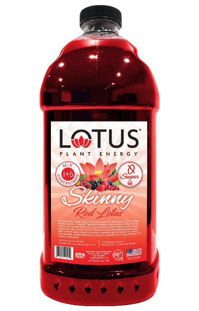 Lotus Plant Energy - Zero Sugar Red (formerly Skinny Red) 64 oz.