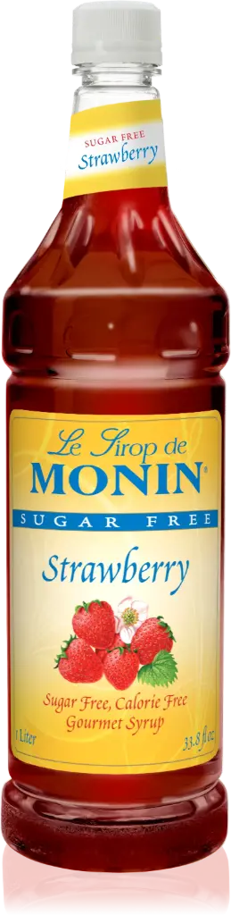 Monin Strawberry - Sugar Free Syrup 1L PET  