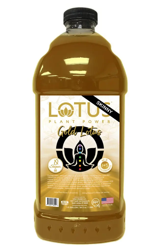Lotus Plant Energy - Zero Sugar Gold (formerly Skinny Gold) 64 oz. 