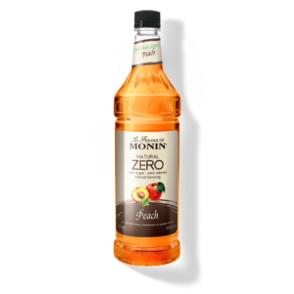 Monin Natural Zero Peach Syrup