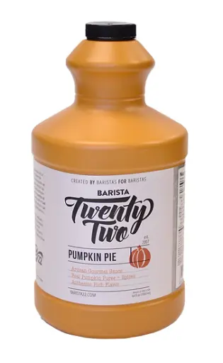 Barista 22 Sauce - Pumpkin Pie 64 oz. bottle