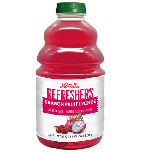 Dr Smoothie Refresher - Dragon Fruit Lychee 46 oz. bottle