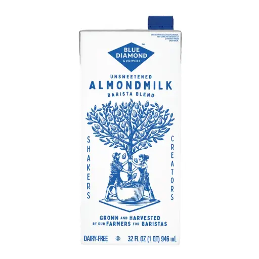 Blue Diamond Unsweetened Almondmilk Barista Blend  (formerly known as "Almond Breeze")