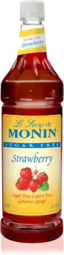 Monin Strawberry - Sugar Free Syrup 1L PET  